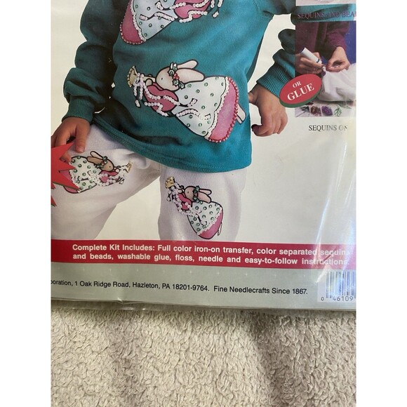 Daisy Dazzlers Angel Bunnies Fashion Sequin Kit With Multicolor Transfer New - Picture 4 of 5